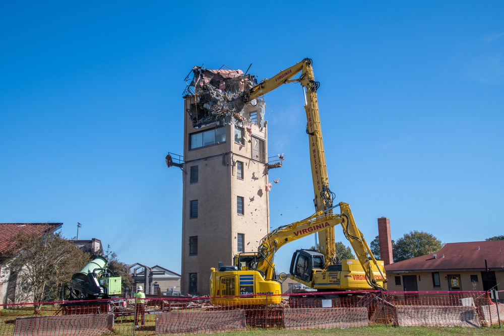 Air Traffic Control Tower Demolition