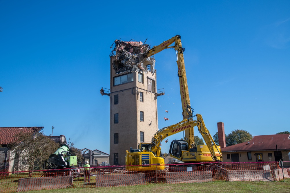 Air Traffic Control Tower Demolition