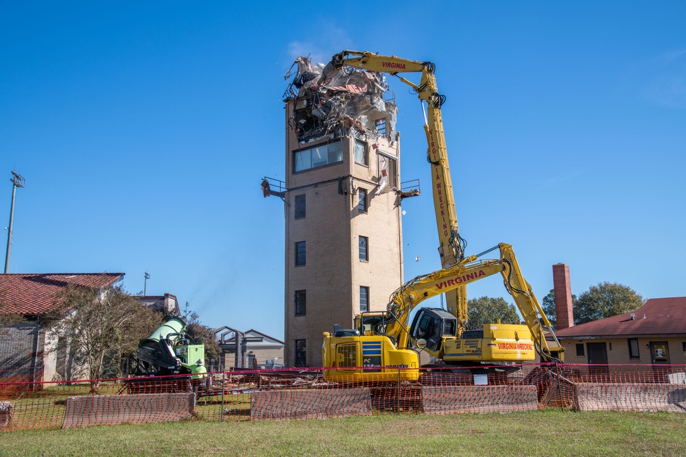 Air Traffic Control Tower Demolition