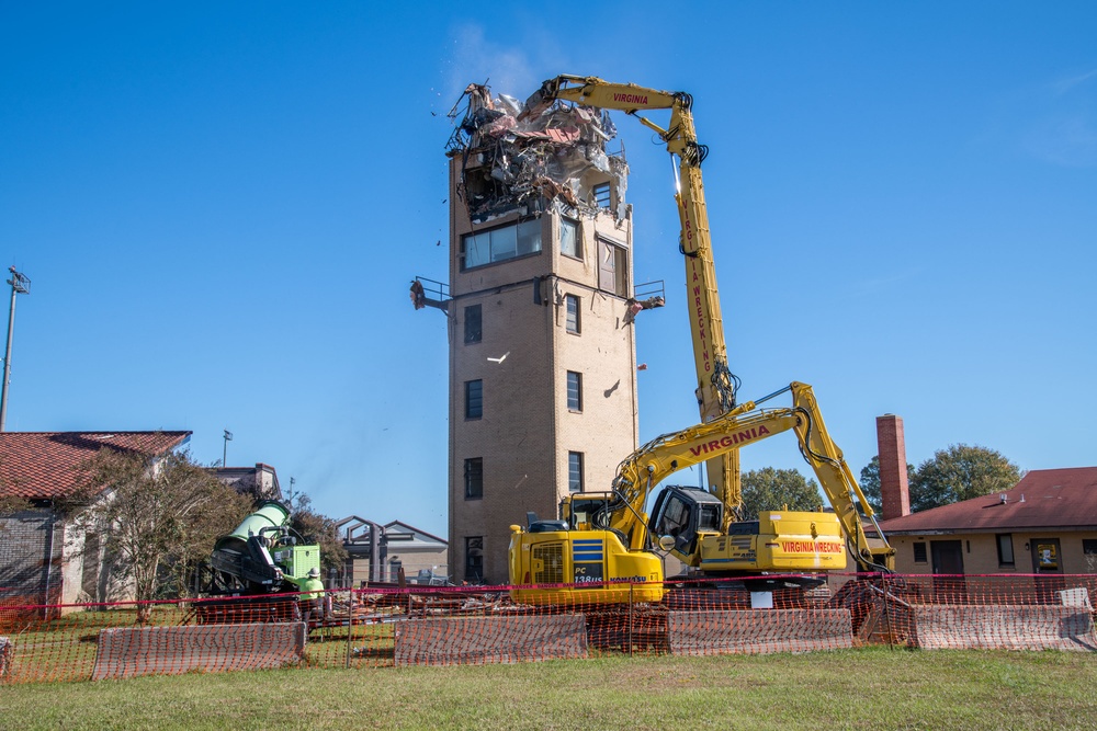 Air Traffic Control Tower Demolition