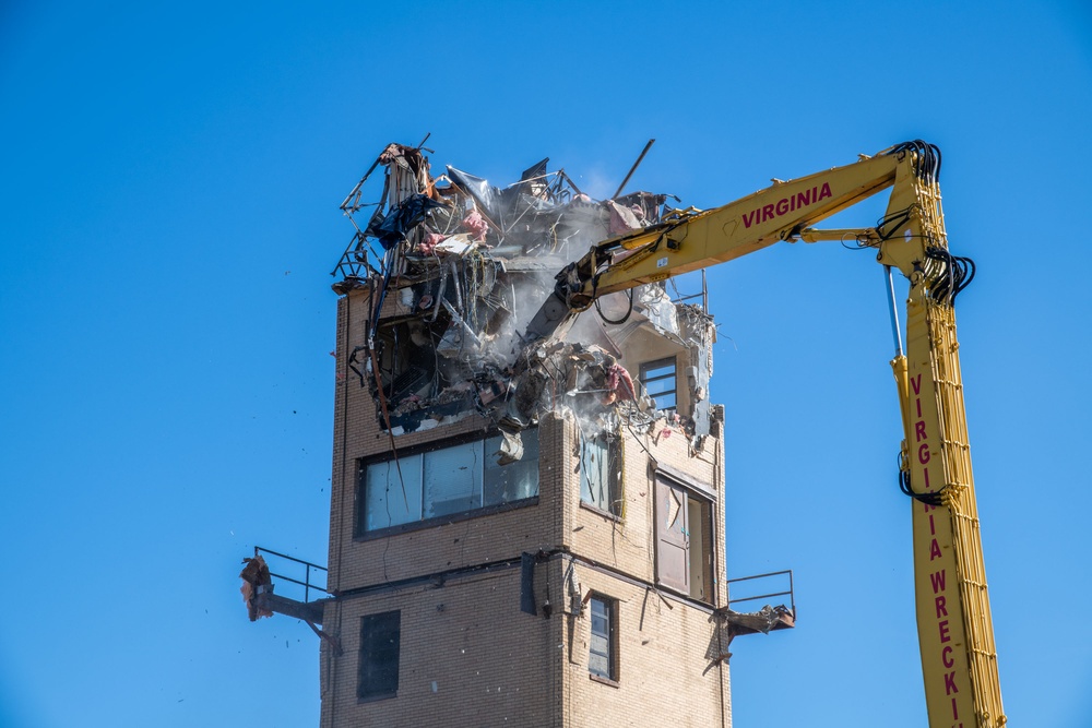 Air Traffic Control Tower Demolition