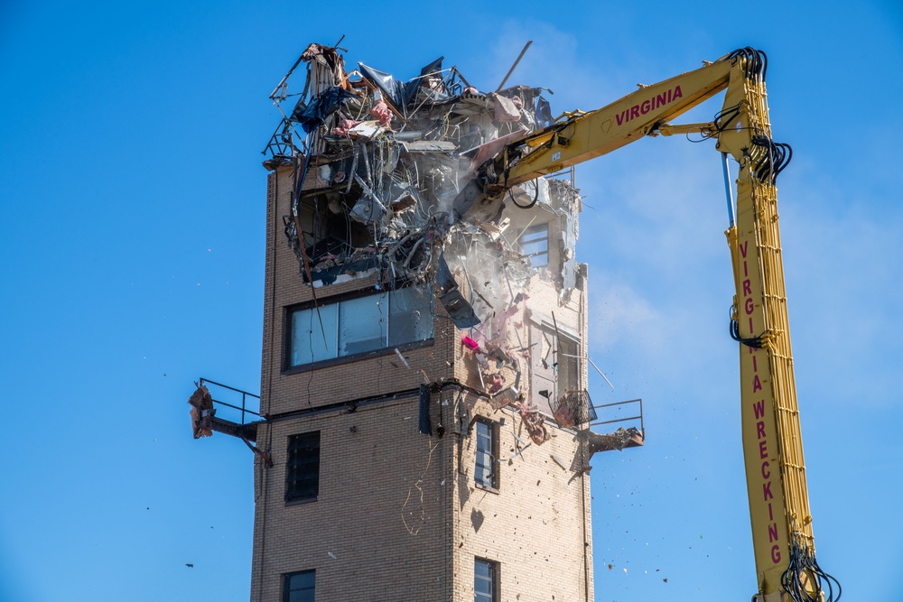 Air Traffic Control Tower Demolition