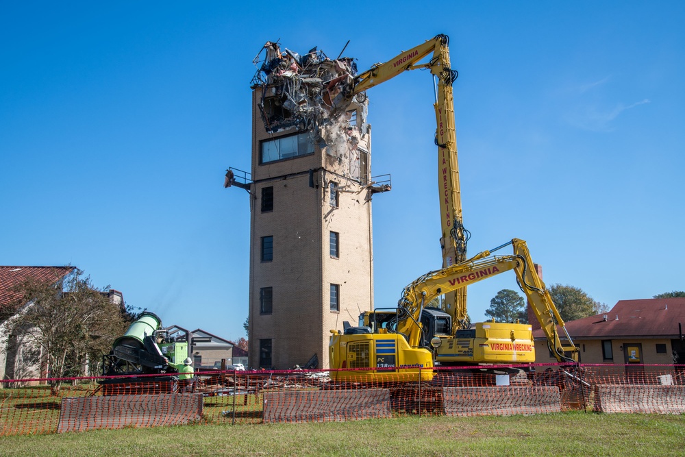 Air Traffic Control Tower Demolition