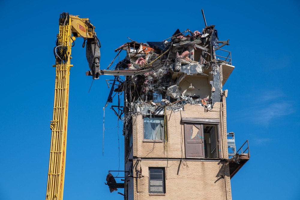 Air Traffic Control Tower Demolition