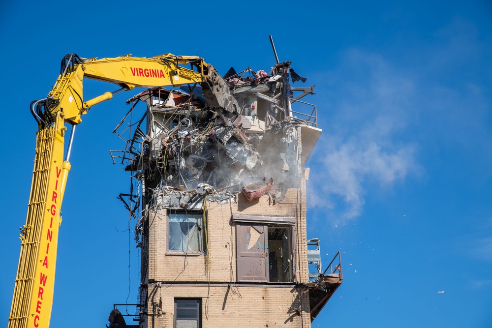 Air Traffic Control Tower Demolition