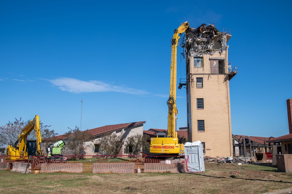 Air Traffic Control Tower Demolition