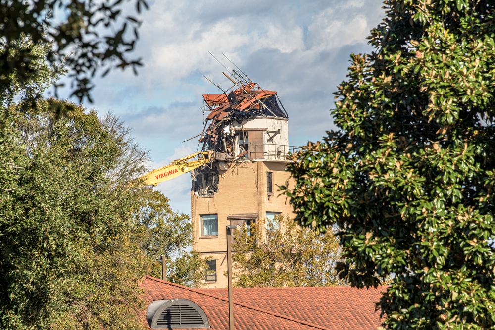 Old Maxwell AFB Tower Demolition