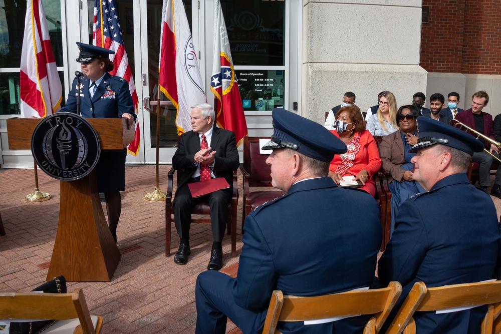 AETC Commander Unveils Rosa Parks Sculpture