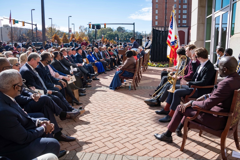 AETC Commander Unveils Rosa Parks Sculpture