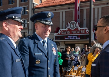 AETC Commander Unveils Rosa Parks Sculpture