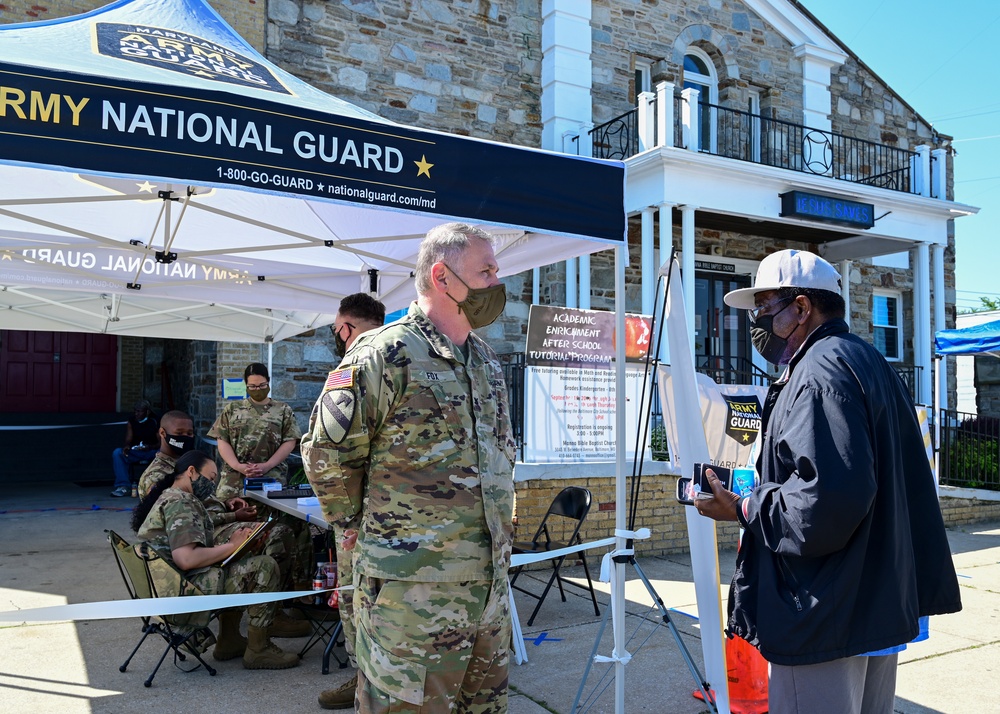 Maryland National Guard Medical Detachment Distributes COVID-19 Vaccines