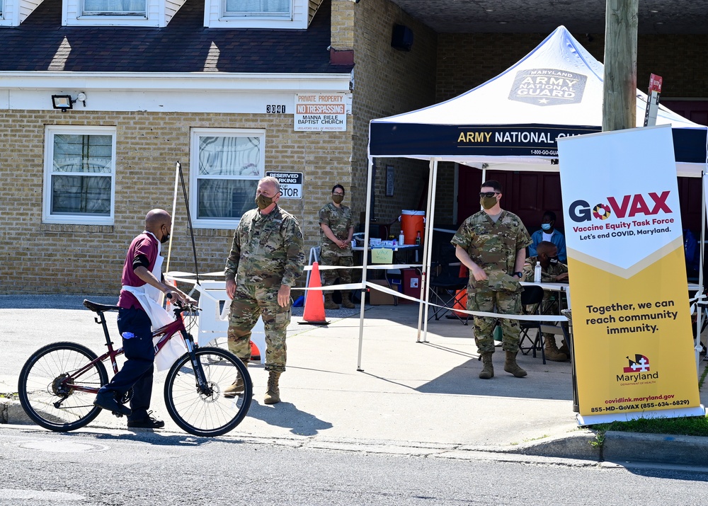 Maryland National Guard Medical Detachment Distributes COVID-19 Vaccines