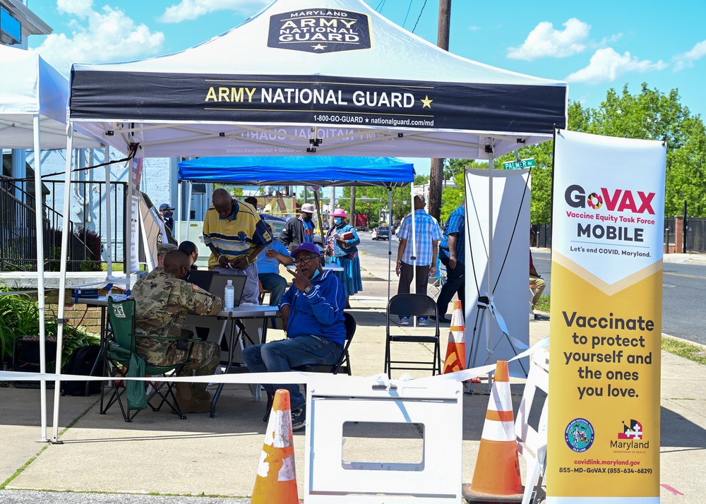 Maryland National Guard Medical Detachment Distributes COVID-19 Vaccines