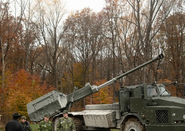 Swedish Armed Forces demonstrate Archer Artillery System at Bold Quest 21