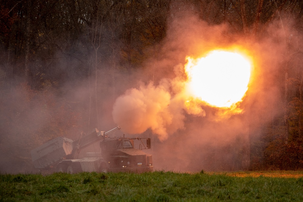Swedish Armed Forces demonstrate Archer Artillery System at Bold Quest 21