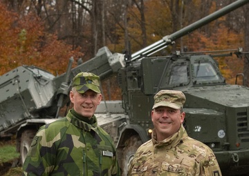Swedish Armed Forces demonstrate Archer Artillery System at Bold Quest 21