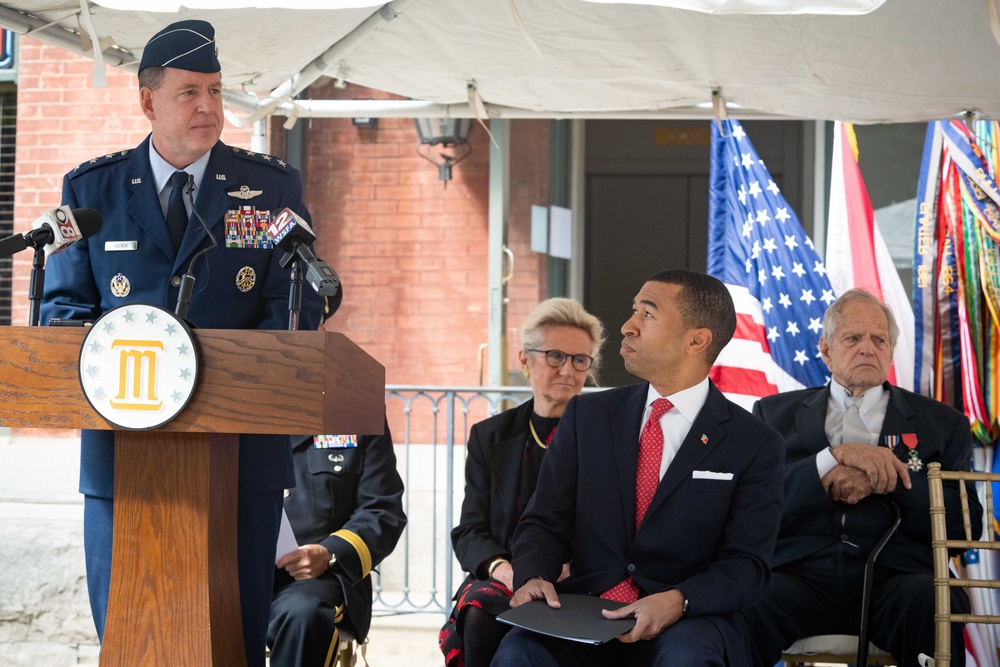 Return From the Argonne monument dedication