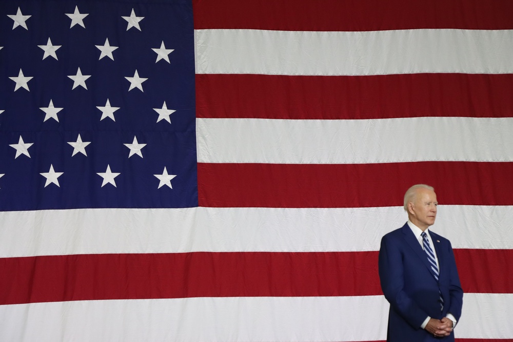 President Joe Biden conducts first official visit to Fort Eustis