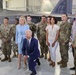 President Joe Biden meets with troops at Fort Eustis during first official visit