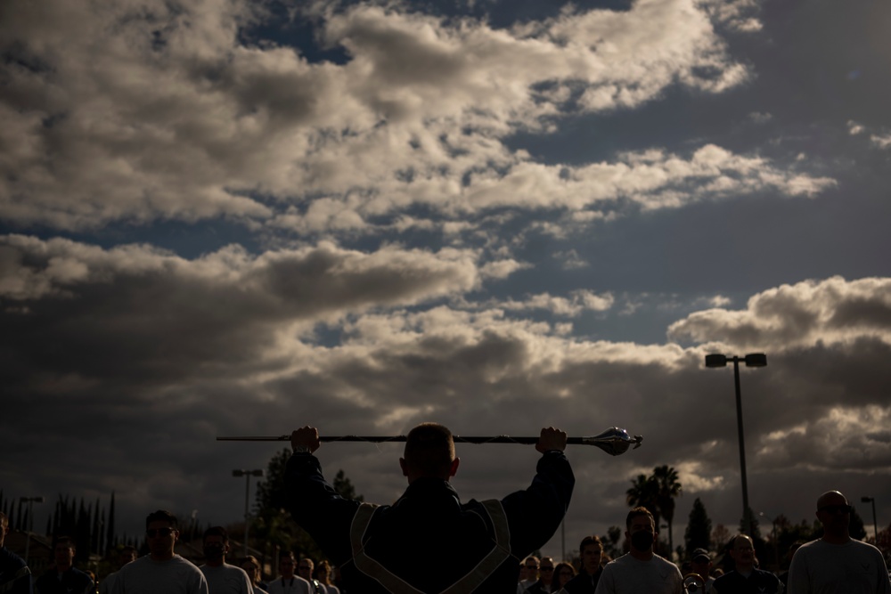 USAF Total Force Band Parade of Roses rehearsals