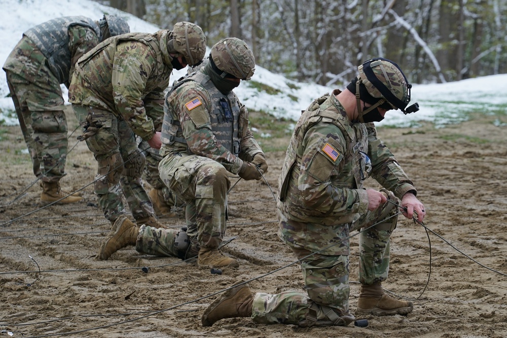 High explosives training at Camp James A. Garfield helps prepare future Army combat engineers