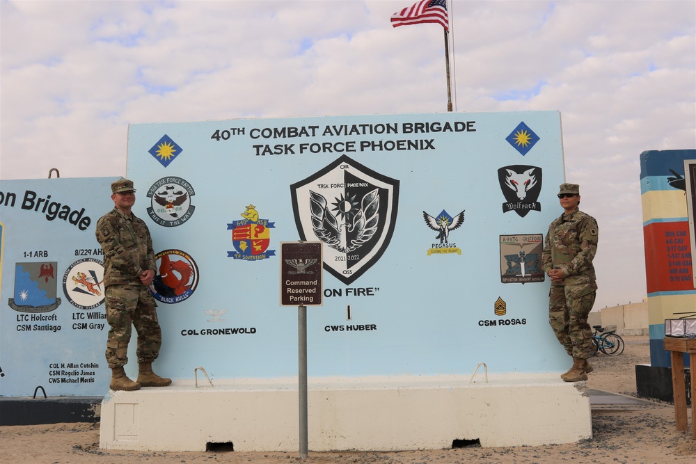 Task Force Phoenix marks 2021 deployment with T-wall mural