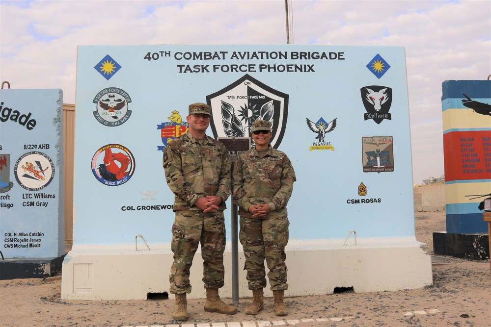 Task Force Phoenix marks 2021 deployment with T-wall mural