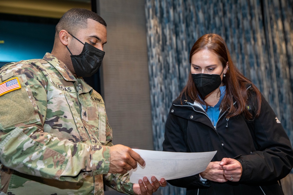 U.S. Air Force Medical Response Team in-process in support of New Hampshire hospital