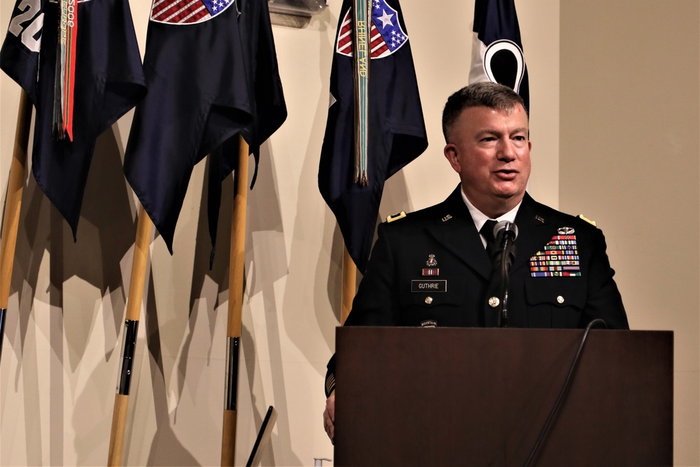 Maj. Gen Guthrie hosts retirement ceremony