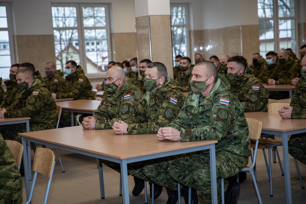 Croatian Minister of Defense visits Battle Group Poland