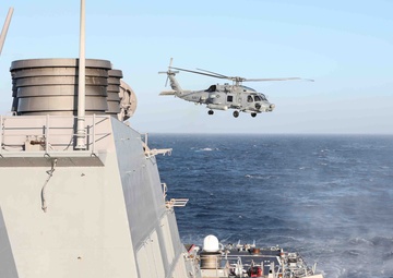 USS Ross flight operations