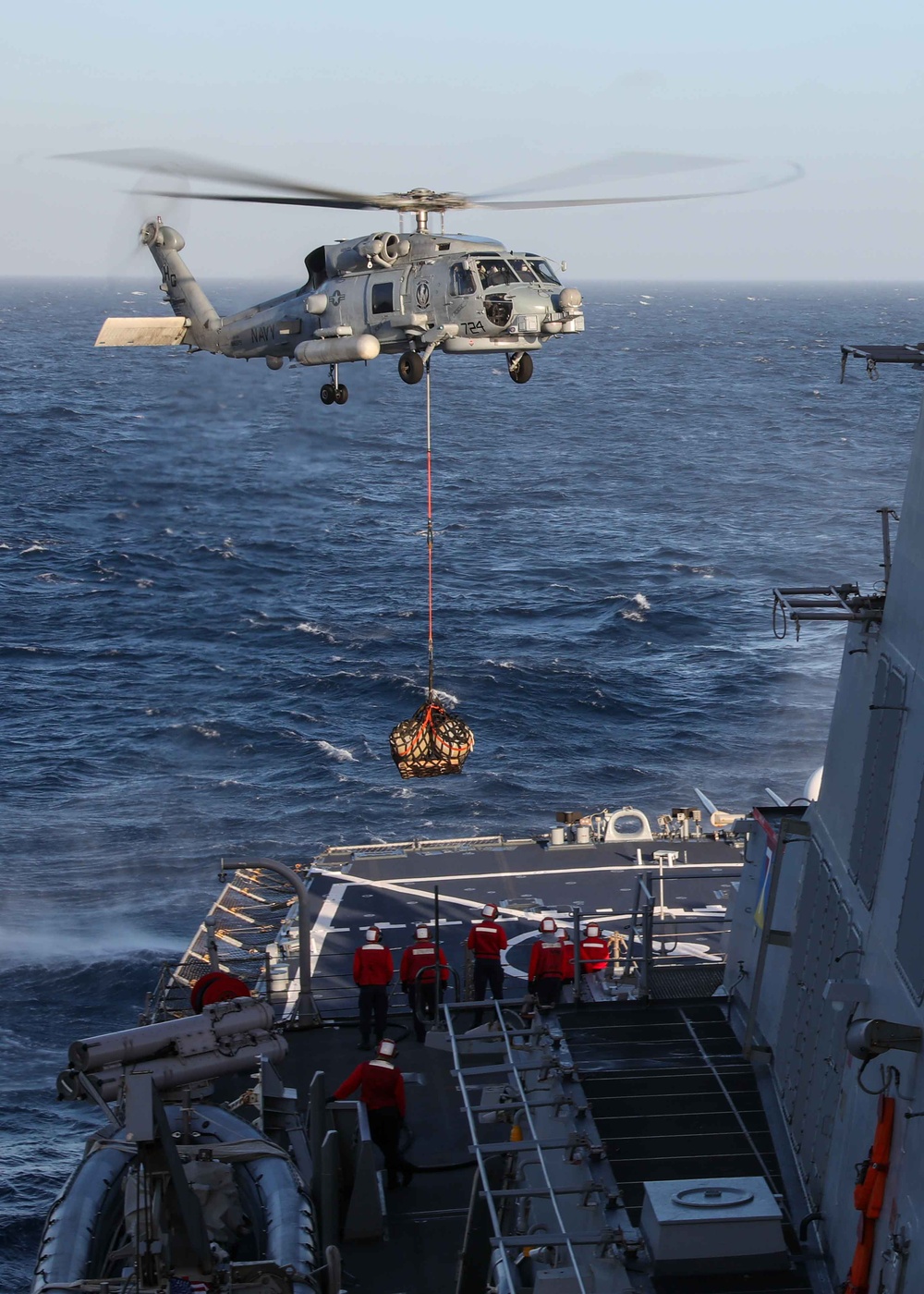 USS Ross flight operations