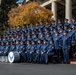 USAF Total Force Band takes photos with CSAF Gen. Brown prior to Tournament of Roses Parade