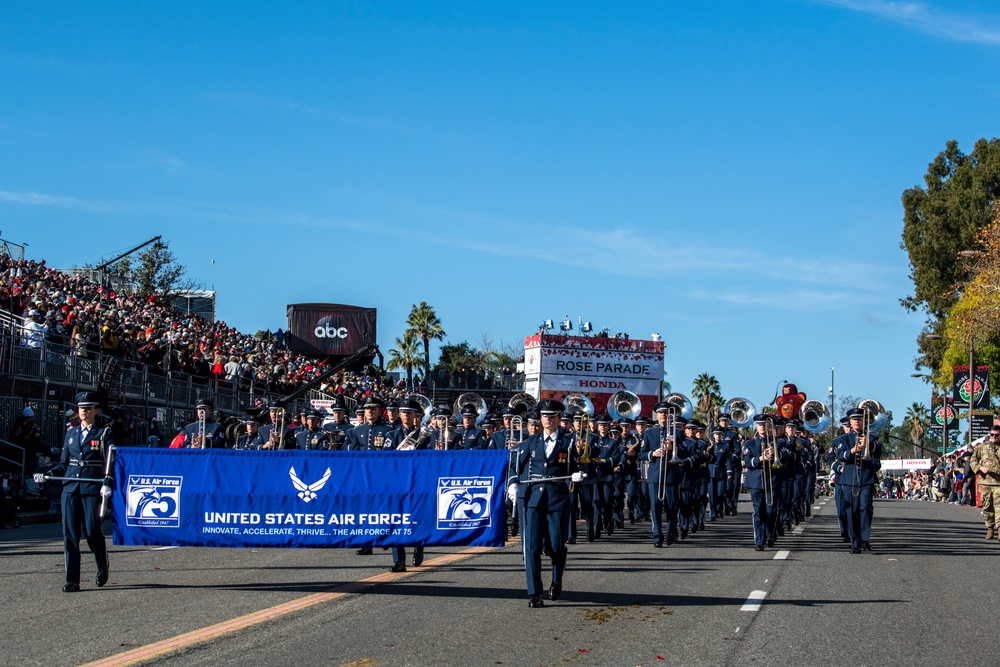 USAF Total Force Band plays in Tournament of Roses Parade