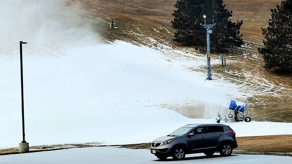 Snowmaking at Fort McCoy's Whitetail Ridge Ski Area
