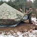 Marines practice building Arctic tent as part of CWOC Class 22-01 training