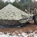 Marines practice building Arctic tent as part of CWOC Class 22-01 training