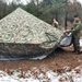 Marines practice building Arctic tent as part of CWOC Class 22-01 training