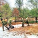 Marines practice building Arctic tent as part of CWOC Class 22-01 training