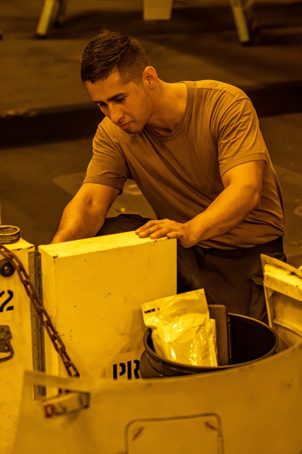 USS Carl Vinson (CVN 70) Sailors Conduct Maintenance in the Philippine Sea