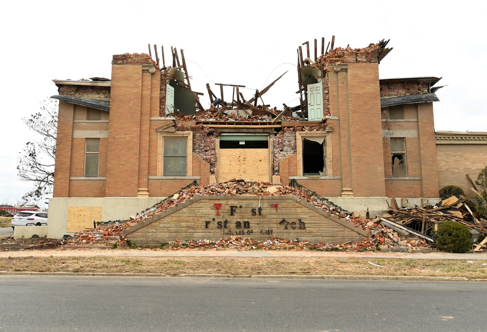 Neighborhoods Are Scattered With Debris Following the Recent Tornadoes