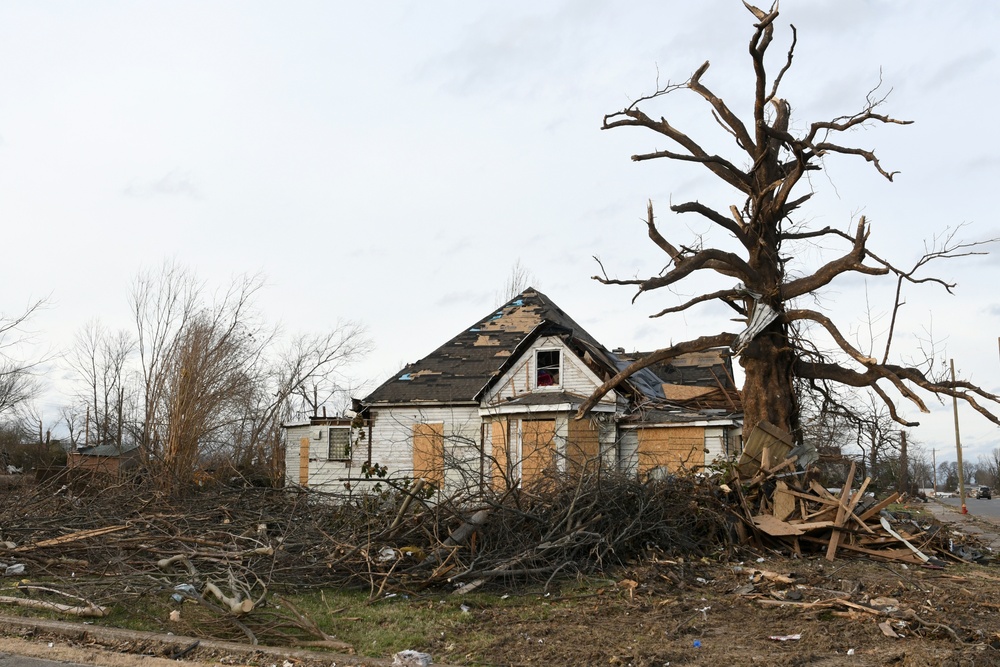 Neighborhoods Are Scattered With Debris Following Recent Tornadoes