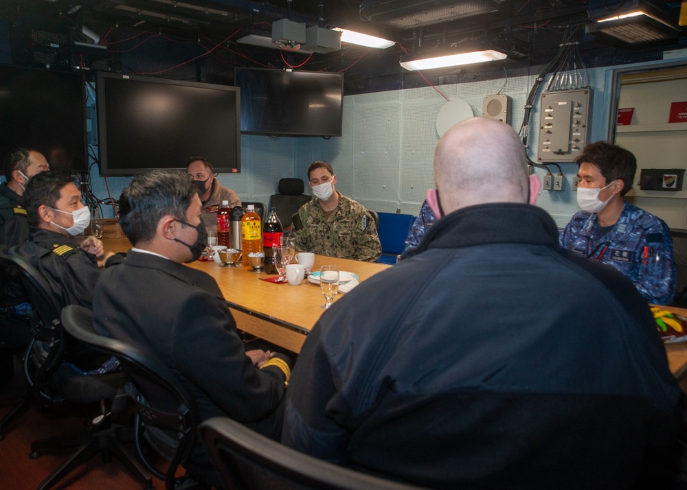 CTF 70 and JMSDF Discuss Operations and Information Warfare