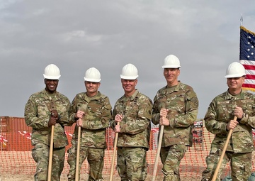RCAB ground-breaking at Camp Buehring