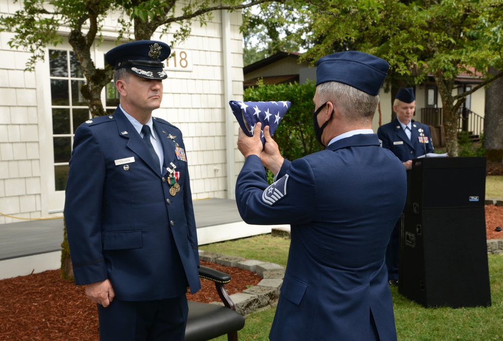 Retirement ceremony for Lt. Col. Rick Collison