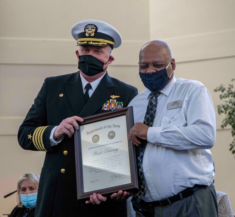 Navy Exchange Retirement Ceremony