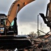 Building destruction in Fort McCoy's 1600 block makes way for future brigade headquarters construction