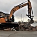 Building destruction in Fort McCoy's 1600 block makes way for future brigade headquarters construction