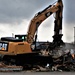 Building destruction in Fort McCoy's 1600 block makes way for future brigade headquarters construction