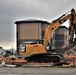 Building destruction in Fort McCoy's 1600 block makes way for future brigade headquarters construction